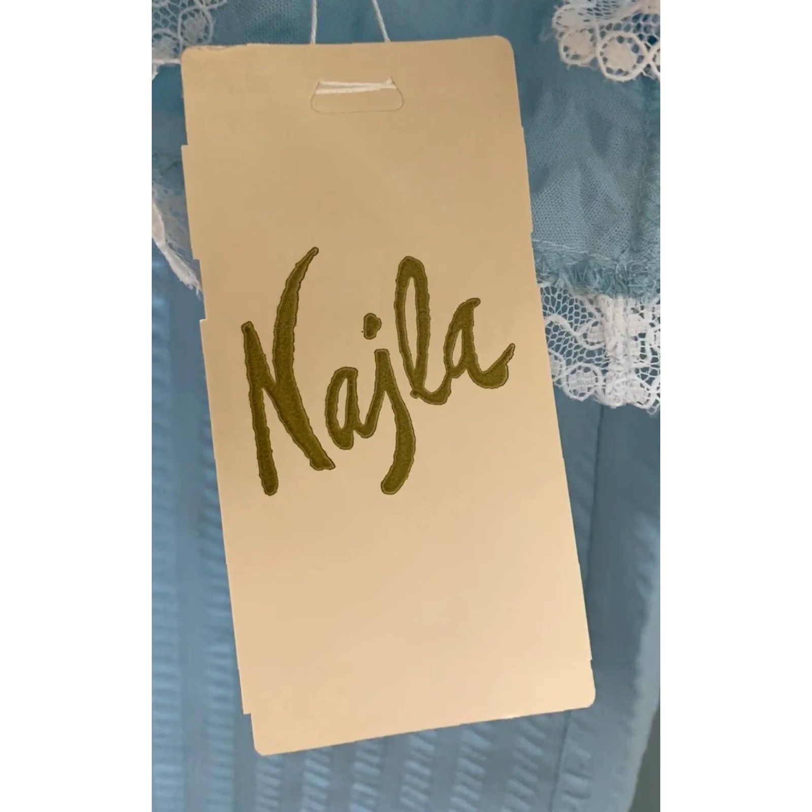 Vintage VINTAGE Najla New York Long Blue Summer Lace Rayon Blend Nightgown S USA NOS Size ONE SIZE - 5 Thumbnail