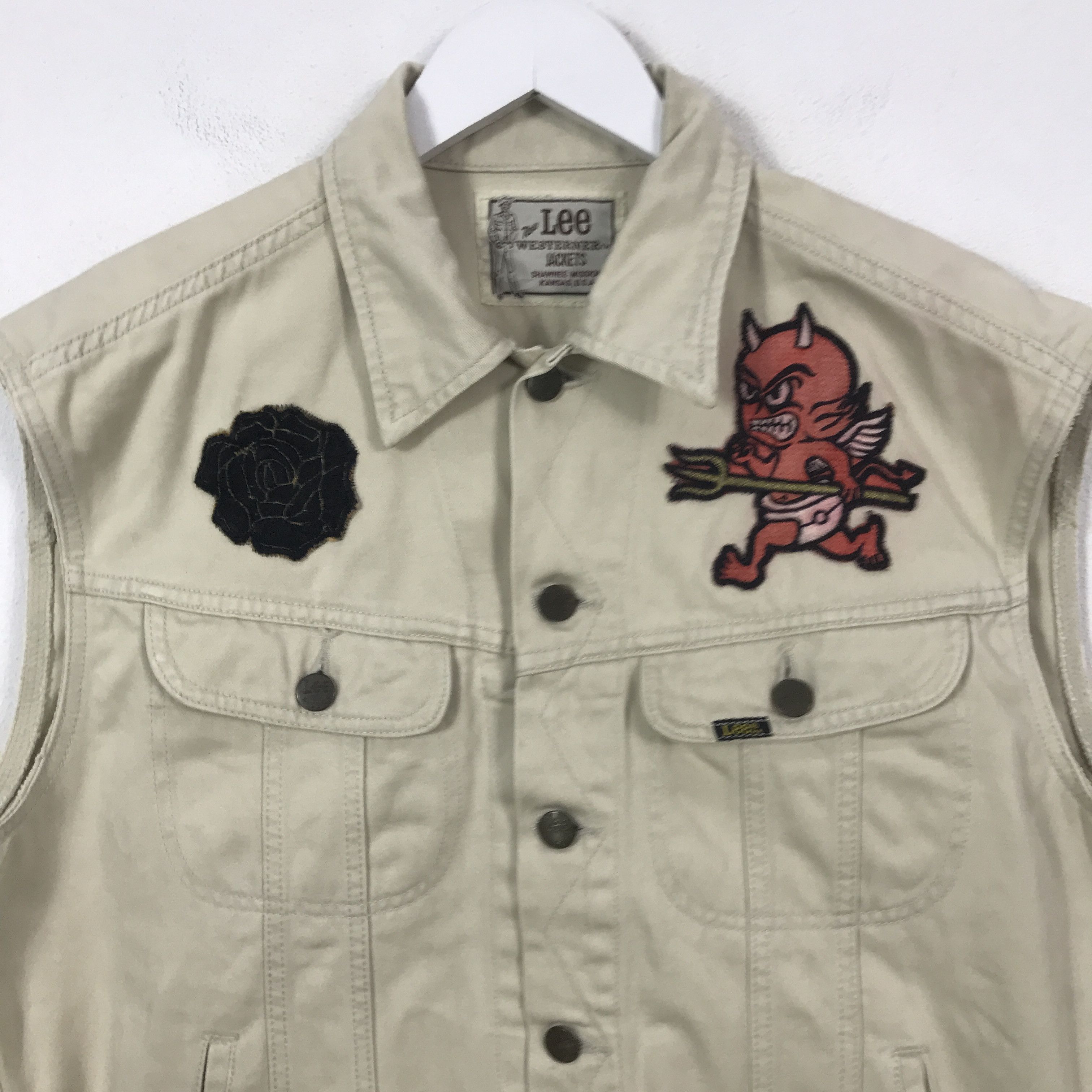 Lee Lee westerner short sleeve Vest jacket K71B25 Size US L / EU 52-54 / 3 - 2 Thumbnail