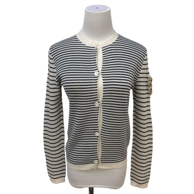 Dior Christian Dior Striped Cardigan Size 36 Size XS / US 0-2 / IT 36-38 - 1 Thumbnail