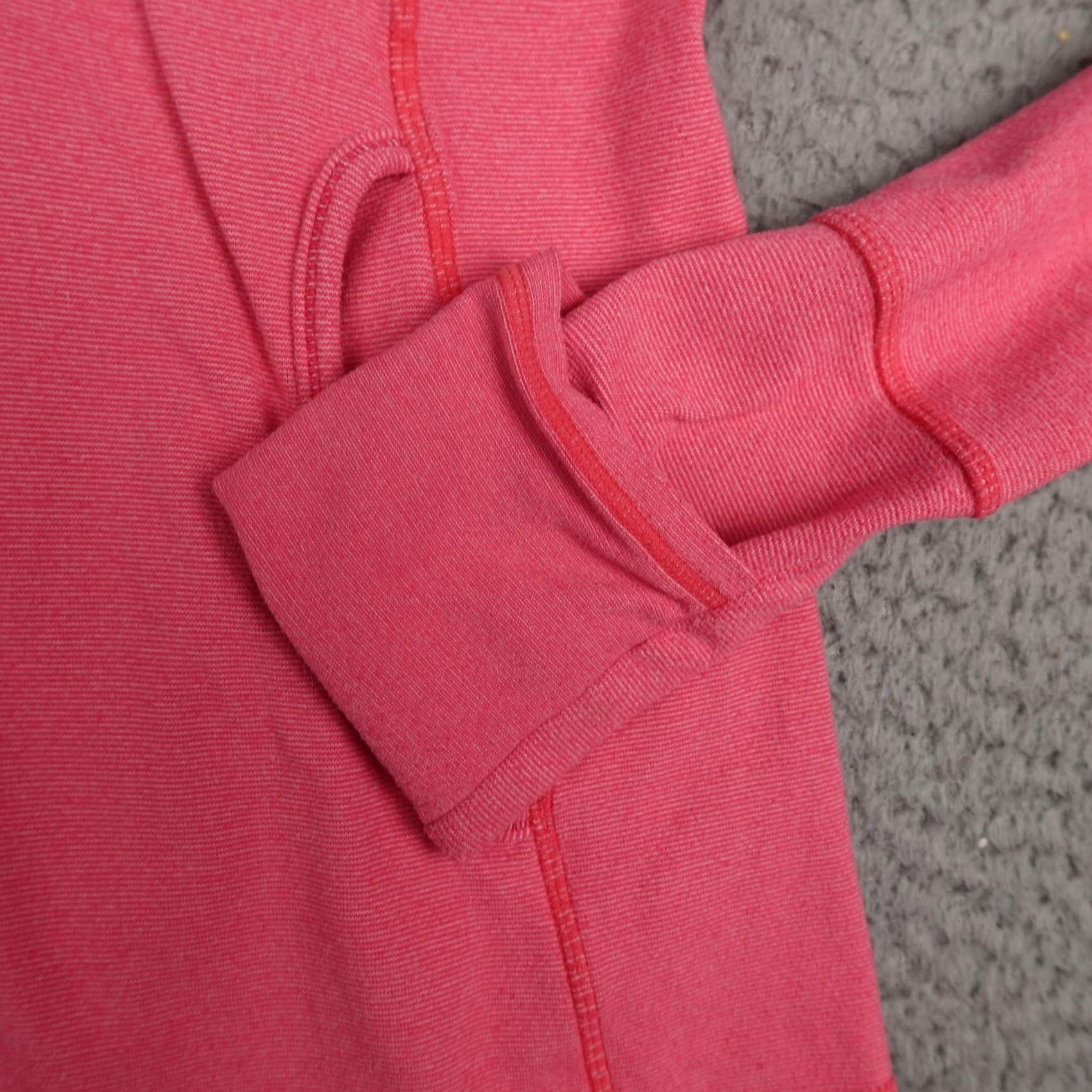 Lululemon Lululemon Hoodie Womens 10 Pink 1/4 Zip Ruffle Front Slim Fit Running Yoga Top Size L / US 10 / IT 46 - 6 Thumbnail