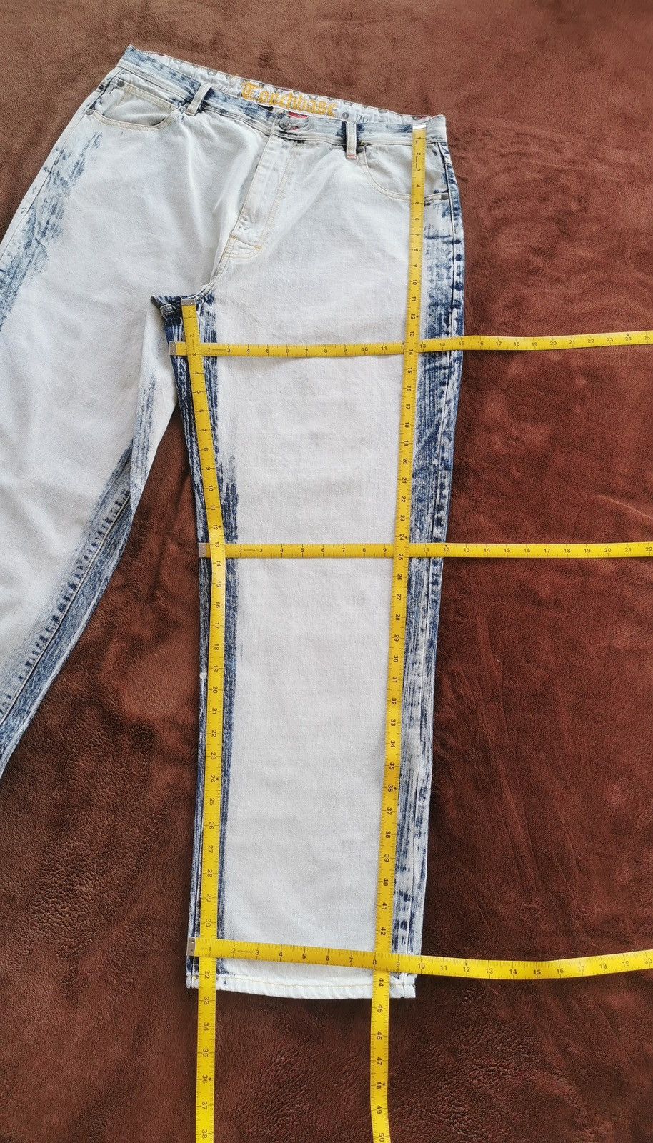 Ecko Unltd. Baggy Touchbase Style 935 White Denim Jeans Size US 36 / EU 52 - 13 Thumbnail