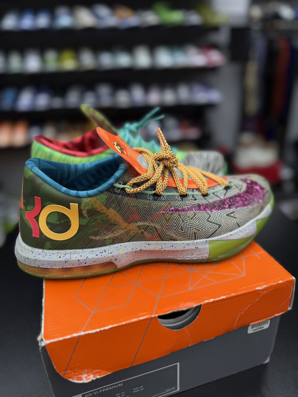 Nike Nike KD 6 “What The” 2013 (669809-500) Size 11 RARE Size US 11 / EU 44 - 2 Thumbnail