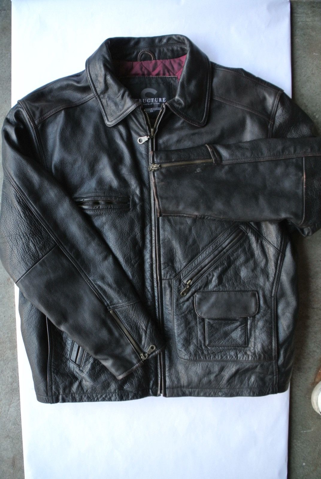 Other Vintage black leather jacket Size US XL / EU 56 / 4 - 1 Thumbnail
