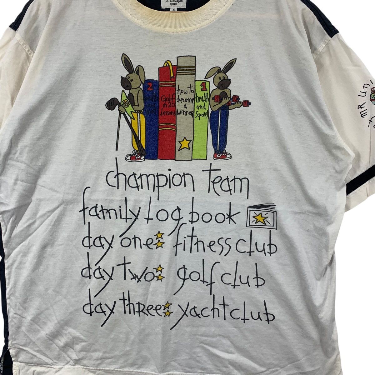 Jean Charles De Castelbajac Vintage JEAN CHARLES CASTELBAJAC Italy Golf Club Baggy Tee Size US XL / EU 56 / 4 - 6 Thumbnail