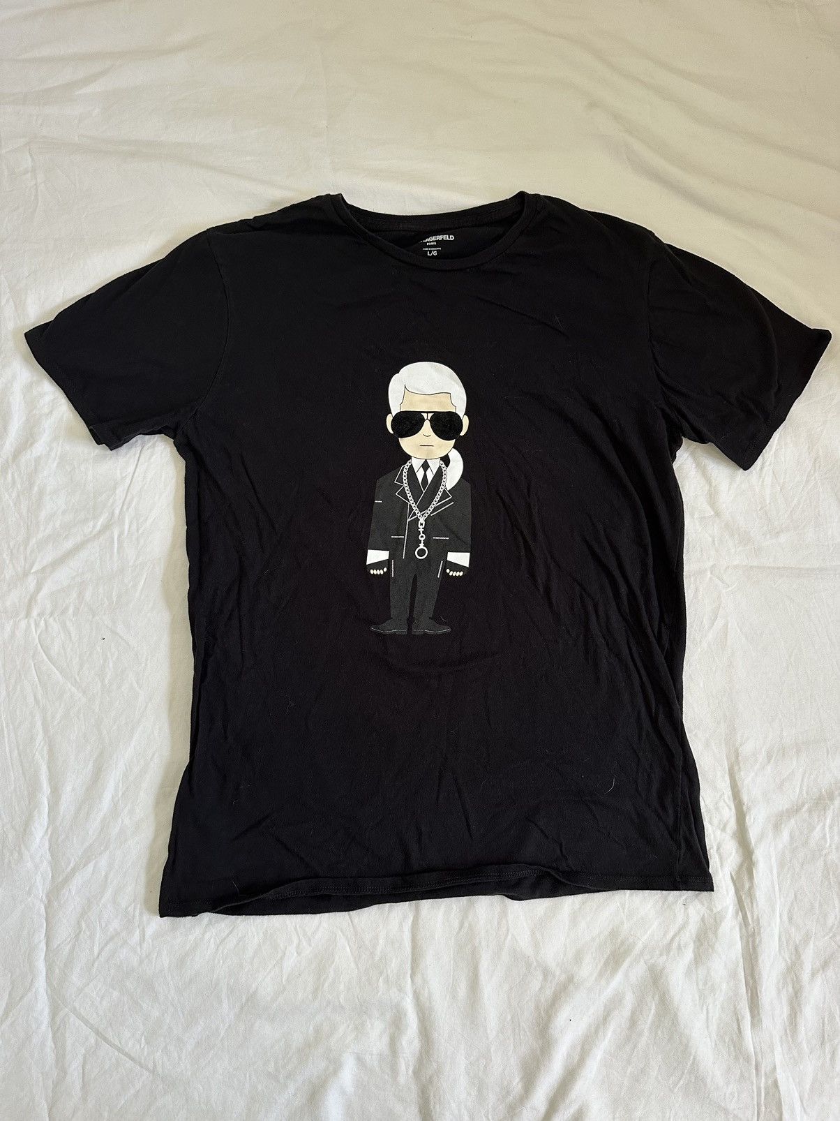 Karl Lagerfeld Black Karl Lagerfeld Paris T-shirt Size US L / EU 52-54 / 3 - 1 Thumbnail