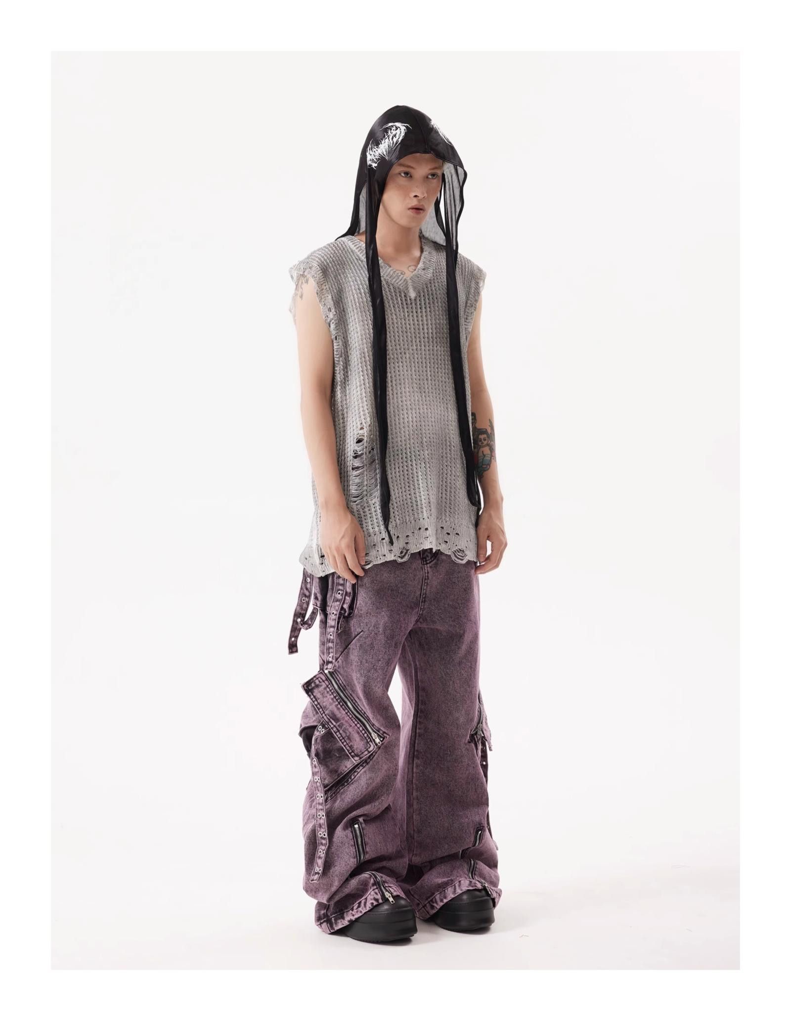 Japanese Brand Purple Oversized Vintage Denims 32 Size US 32 / EU 48 - 3 Thumbnail