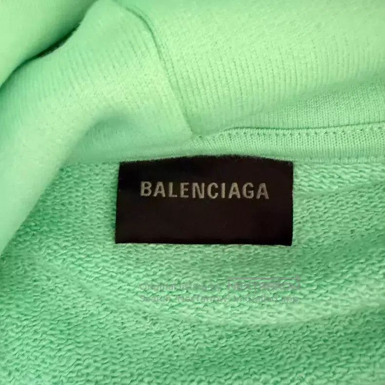 Balenciaga Balenciaga Mint Green Cola Logo Hooded Sweatshirt Size US S / EU 44-46 / 1 - 3 Thumbnail