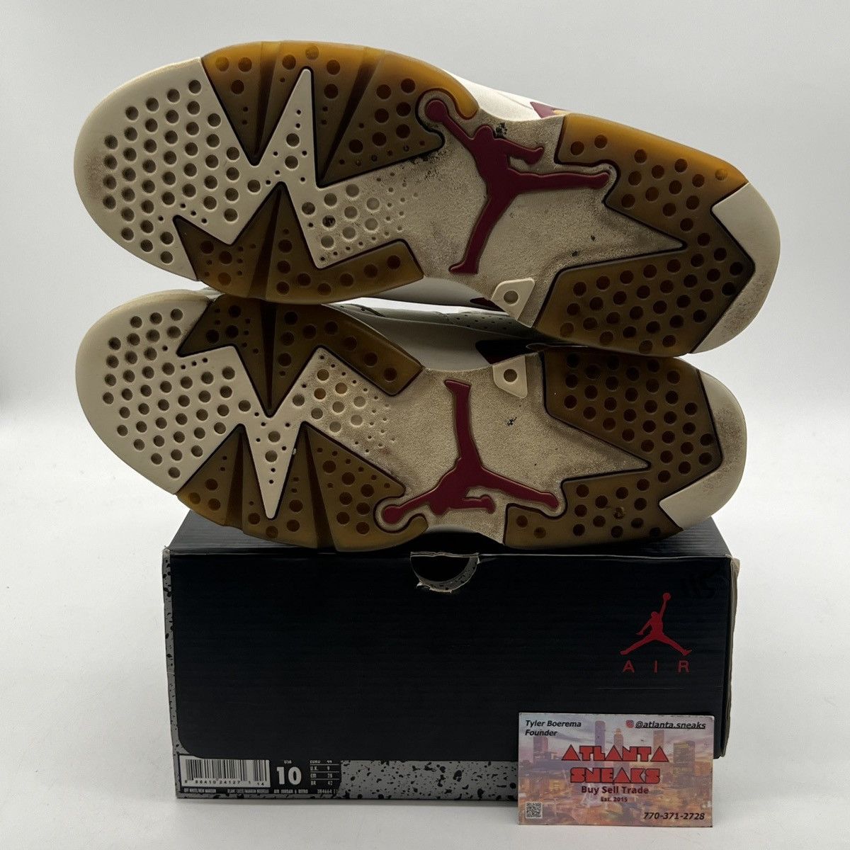 Jordan Brand Air Jordan 6 Maroon Size US 10 / EU 43 - 8 Thumbnail