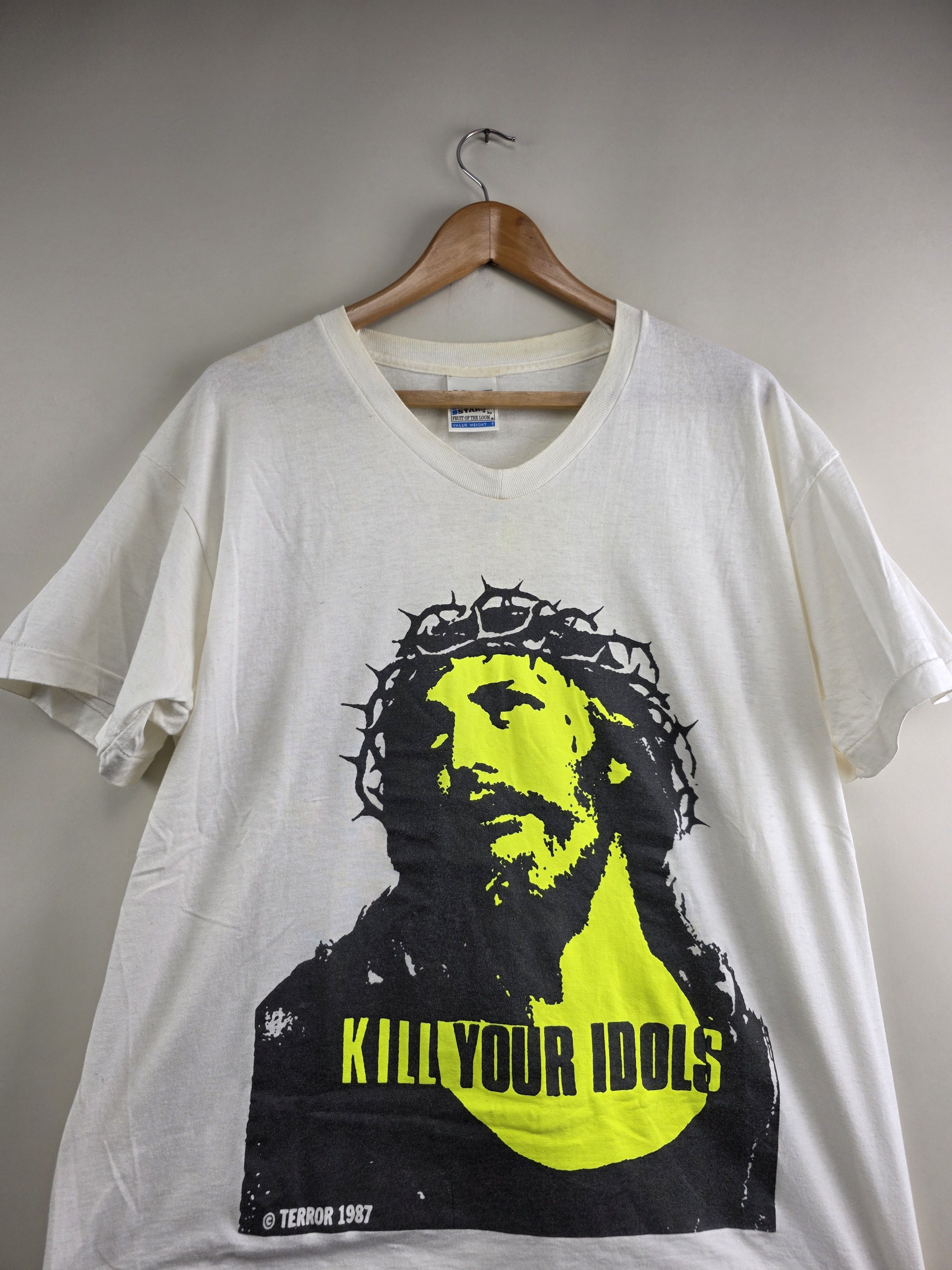 Band Tees × Vintage 90s Don Rock Terror Kill Your Idols XL 23" 28.5" Size US XL / EU 56 / 4 - 2 Thumbnail