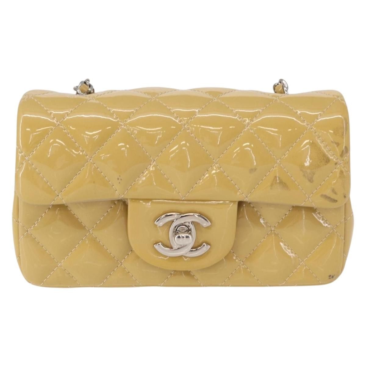Chanel Chanel Vintage Classic Single Flap Bag Quilted Patent Size ONE SIZE - 1 Thumbnail