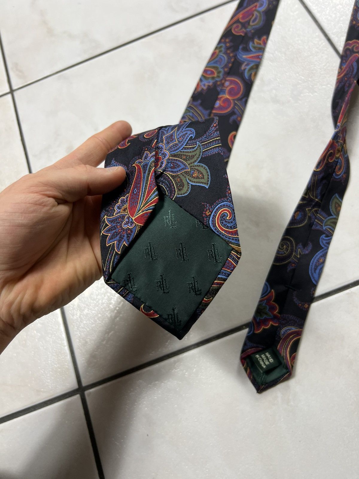 Ralph Lauren Ralph Lauren silk tie luxury floral psychedelic patterned Size ONE SIZE - 14 Thumbnail