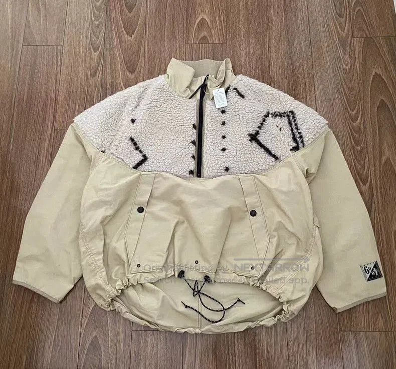 KAPITAL Fleece Panel Pullover Jacket.