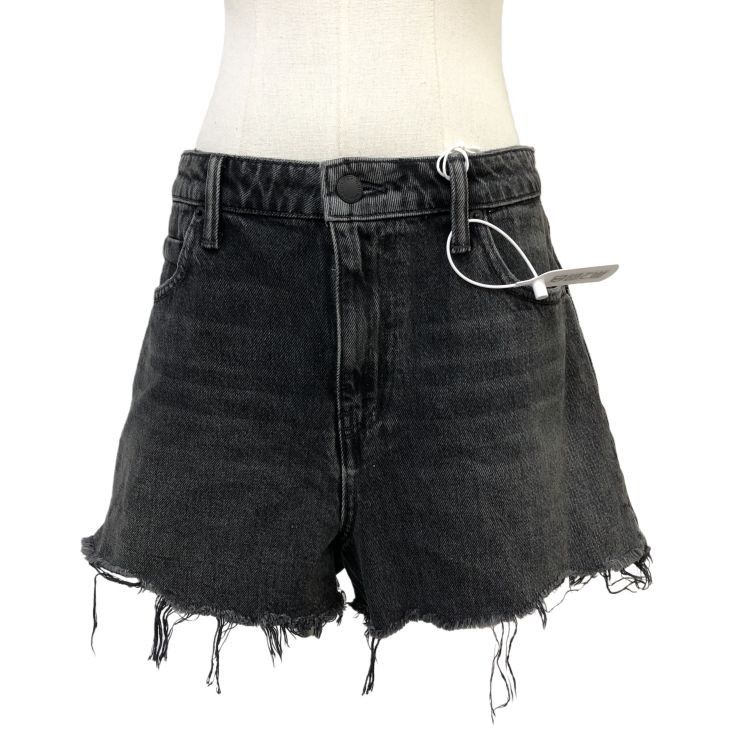 Alexander Wang Alexander Wang Raw Hem Black Denim Shorts Size 28 Size 28" / US 6 / IT 42 - 1 Thumbnail