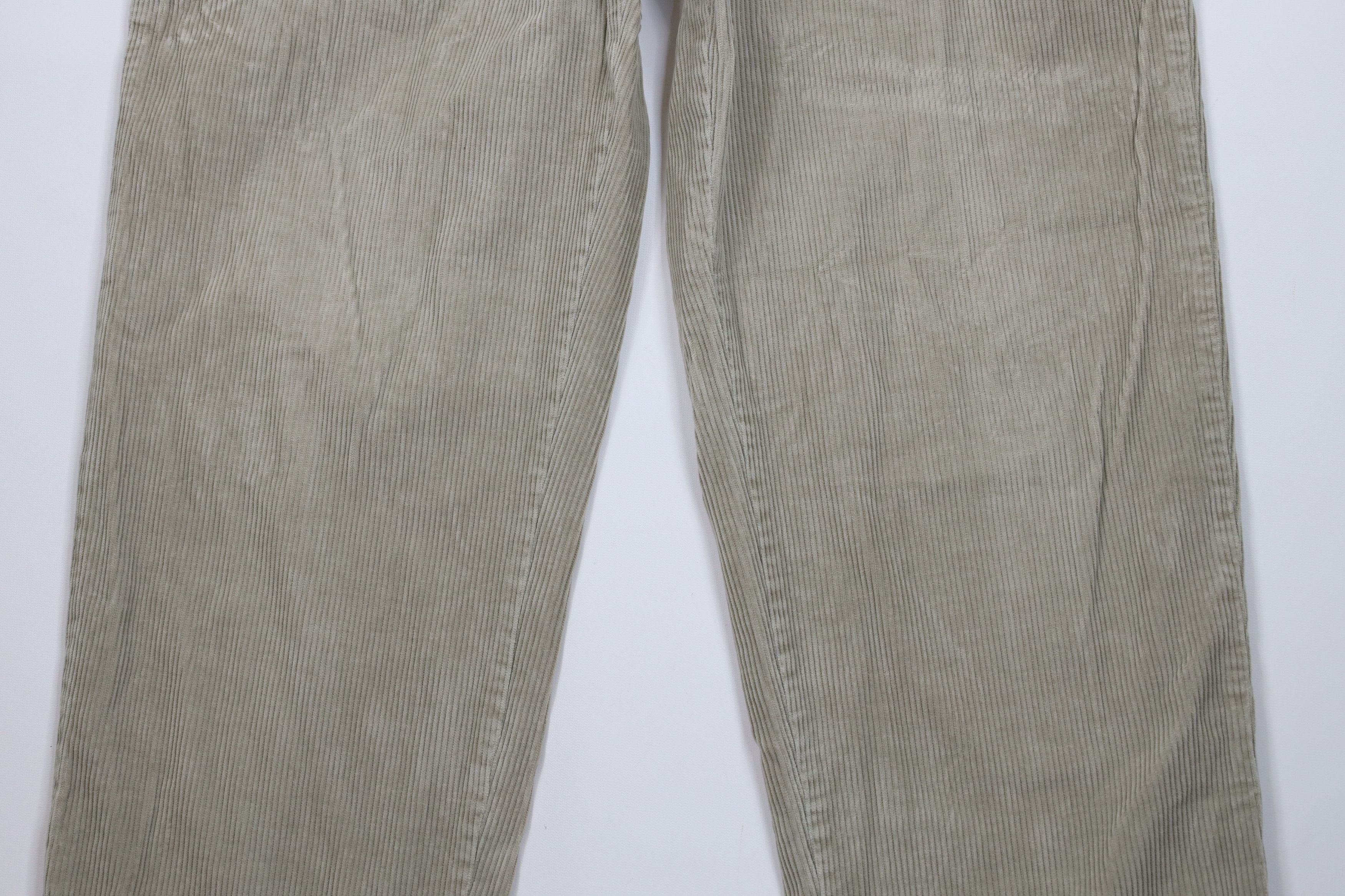 Gap Vintage 90s Gap Relaxed Cuffed Wide Leg Corduroy Pants Gray Size US 36 / EU 52 - 3 Thumbnail