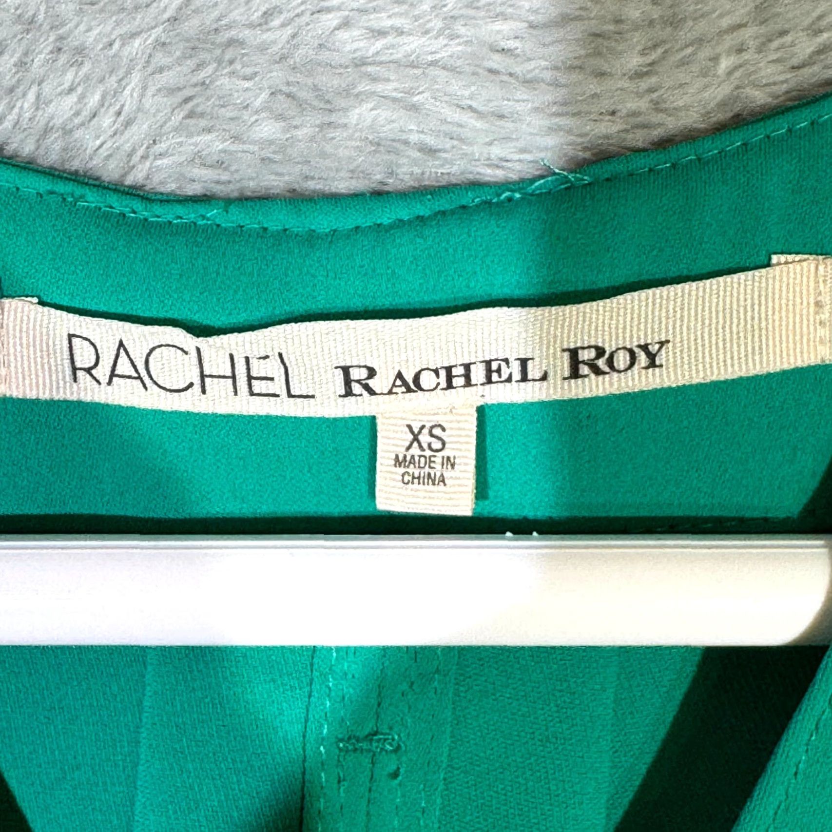 Vintage Rachel Roy Sydney Dress Sleeveless Womens XS Mint Green Asymmetrical High-Low Hem V-Neck Pullover Dress Size XS / US 0-2 / IT 36-38 - 5 Thumbnail