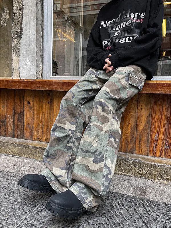 Japanese Brand Retro loose casual camouflage jeans Size US 32 / EU 48 - 5 Thumbnail