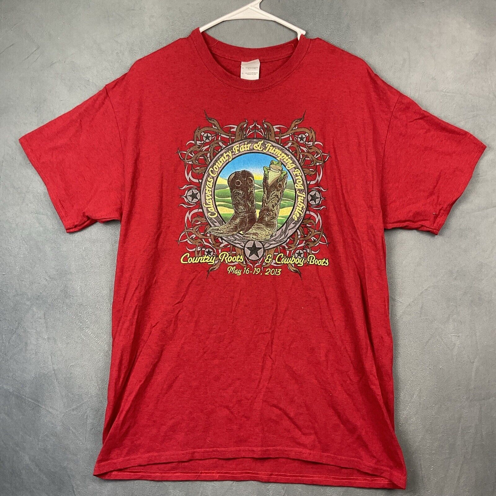 Gildan Vintage Gilman Shirt Men's Large Calaveras County Fair Jump Size US L / EU 52-54 / 3 - 1 Thumbnail