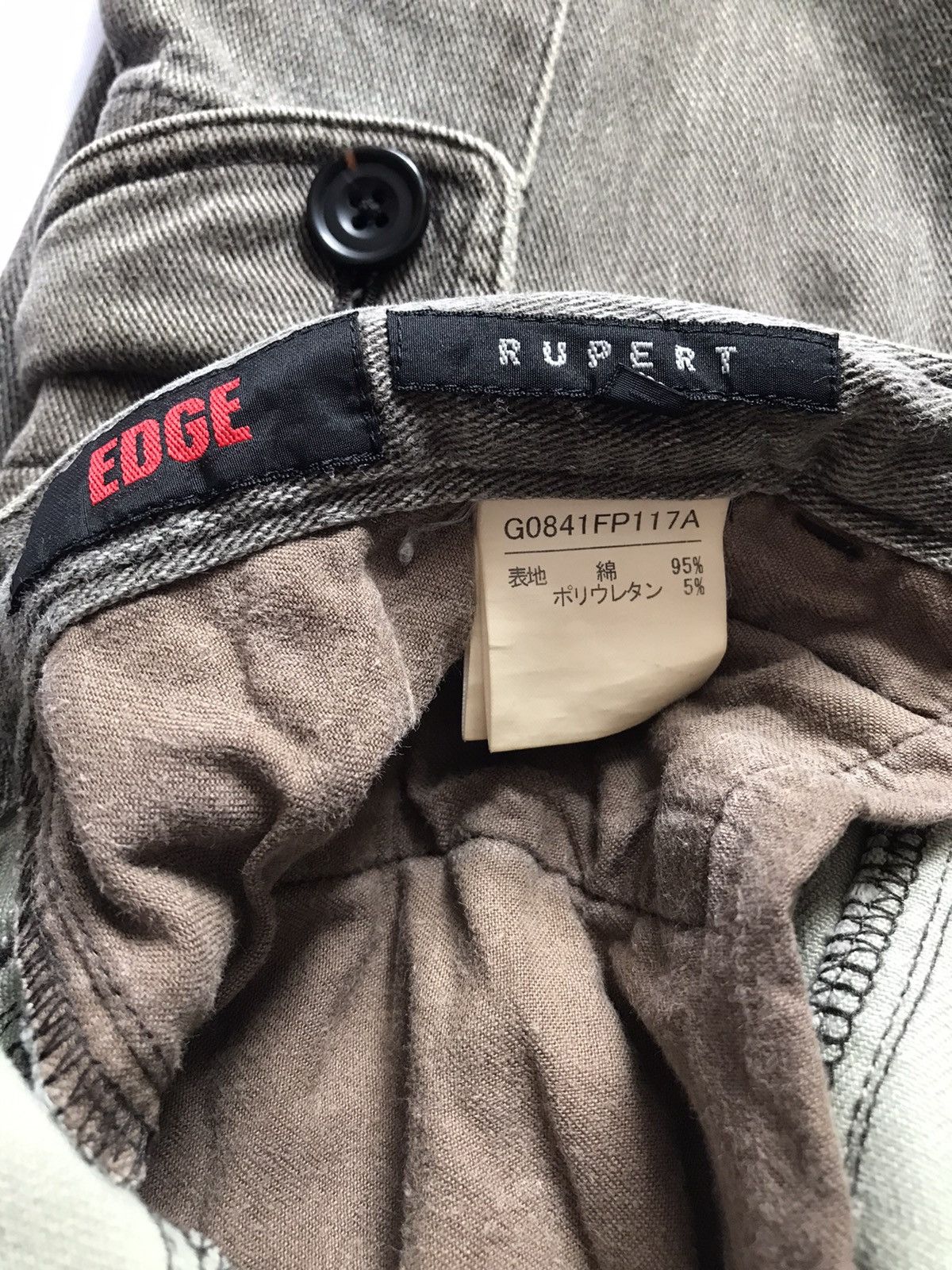 Japanese Brand EDGE RUPERT CARGO STYLE TROUSER PANTS Size US 31 - 7 Thumbnail