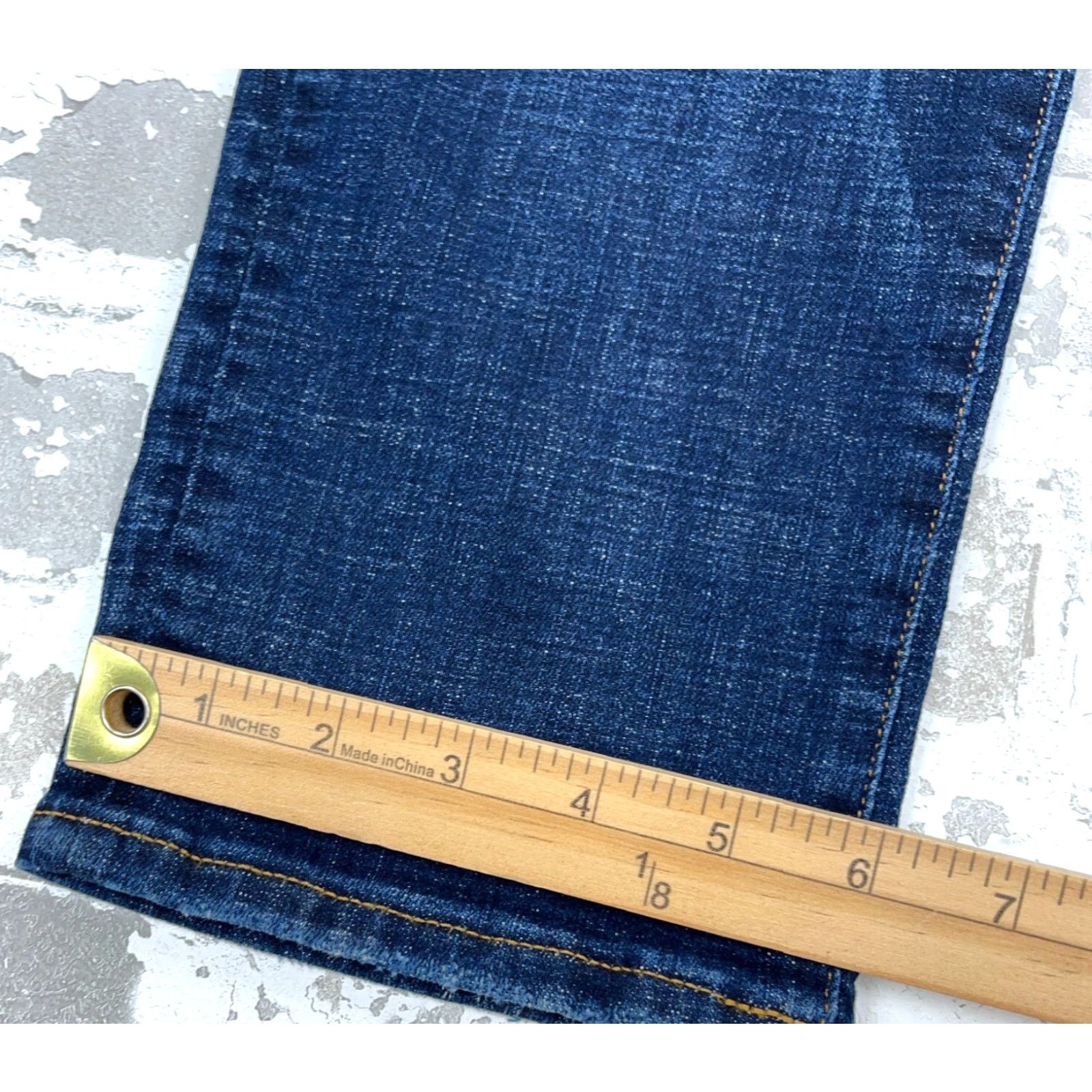 American Eagle Outfitters American Eagle Jeans Men 30x34 Athletic Skinny Dark Wash Whiskered Denim Cotton 5-Pocket Zipper Button Logo Flattering Fit Mens Size US 30 / EU 46 - 5 Thumbnail
