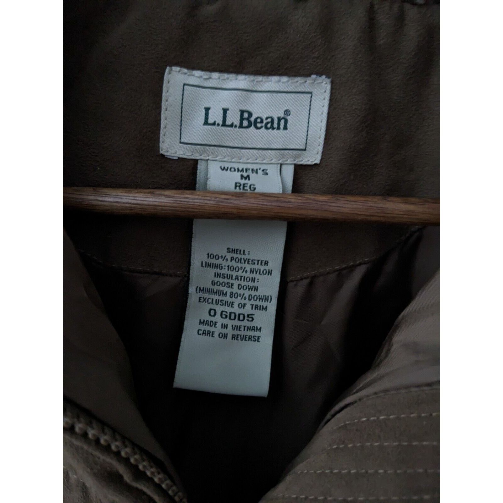 L.L. Bean LL Bean Women's Faux Suede Quilted Goose Down Puffer Coat Size M / US 6-8 / IT 42-44 - 7 Thumbnail