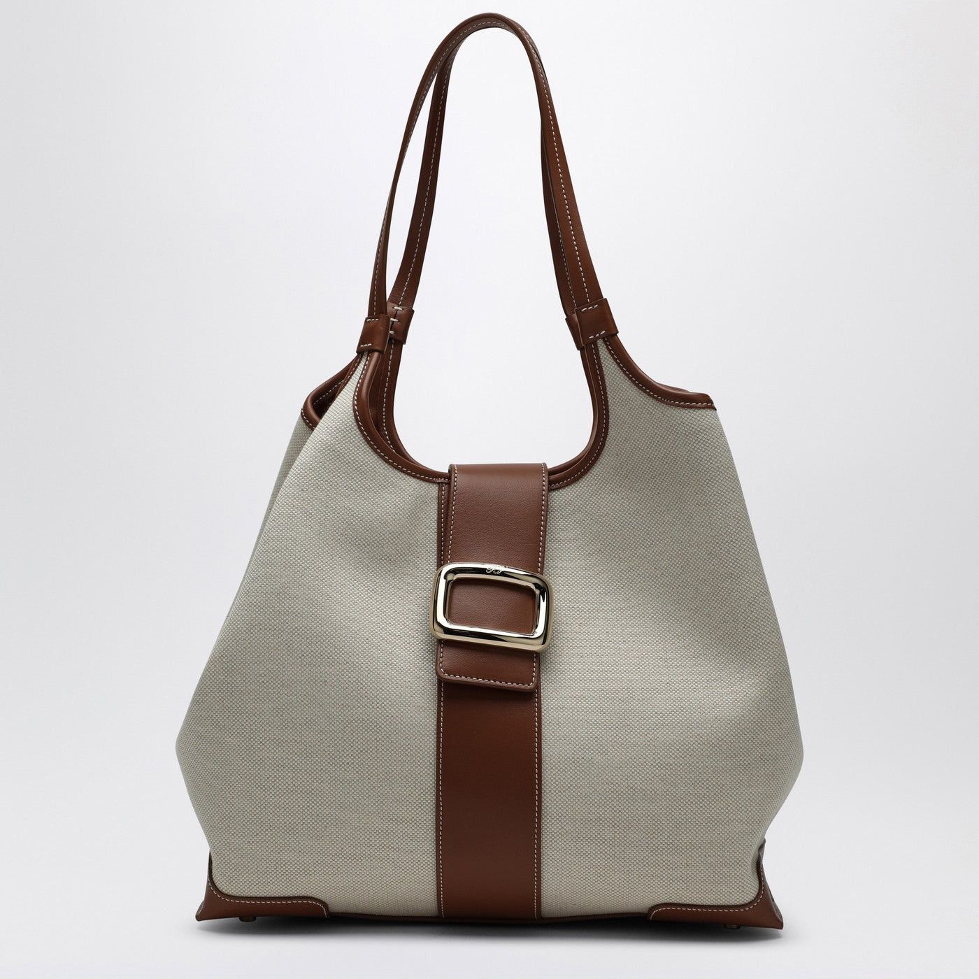 Roger Vivier Roger Vivier Viv' Choc Medium Shopping Bag Natural Coloured Size ONE SIZE - 1 Thumbnail