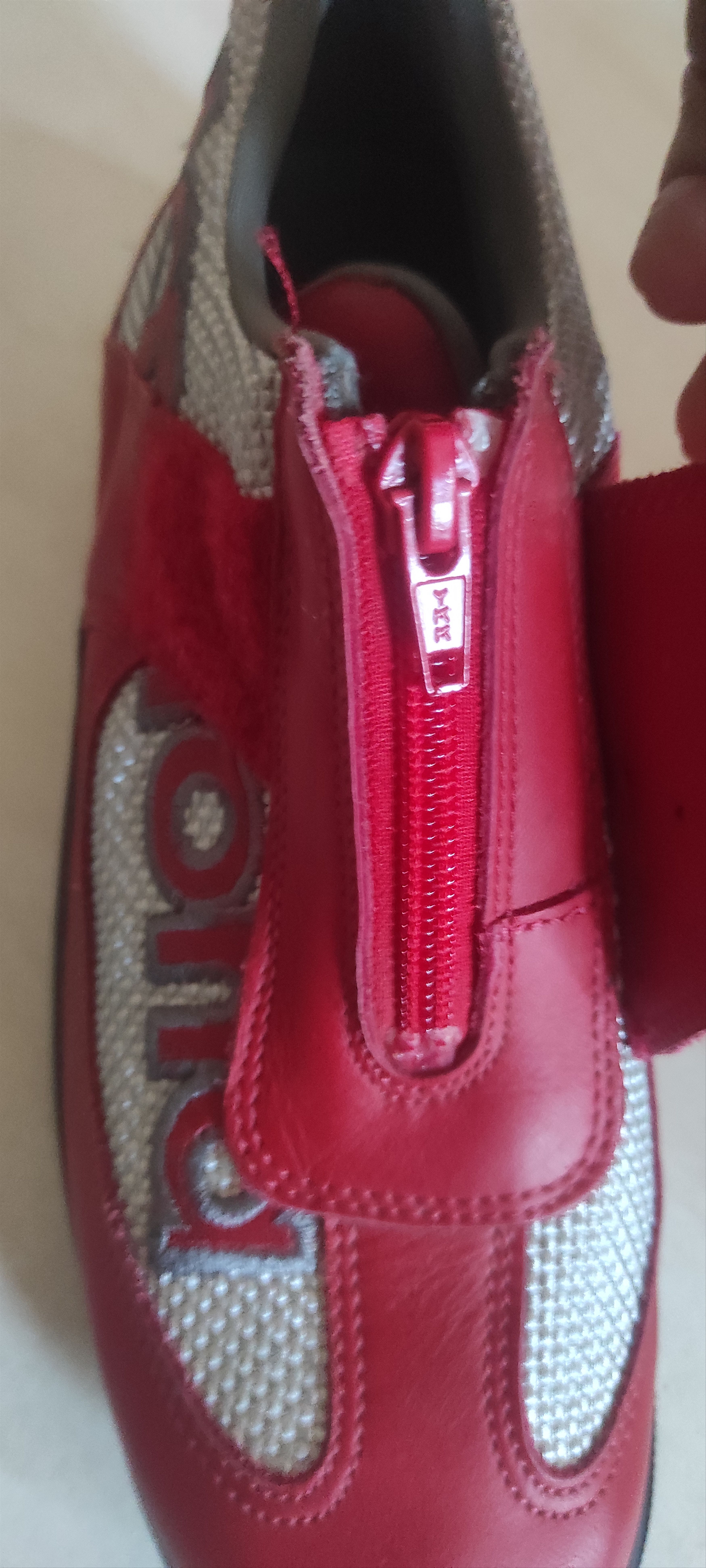Daytona Daytona Moto Fun Motorcycle Red Silver Shoes Leather Boots Size US 6.5 / IT 36.5 - 12 Thumbnail