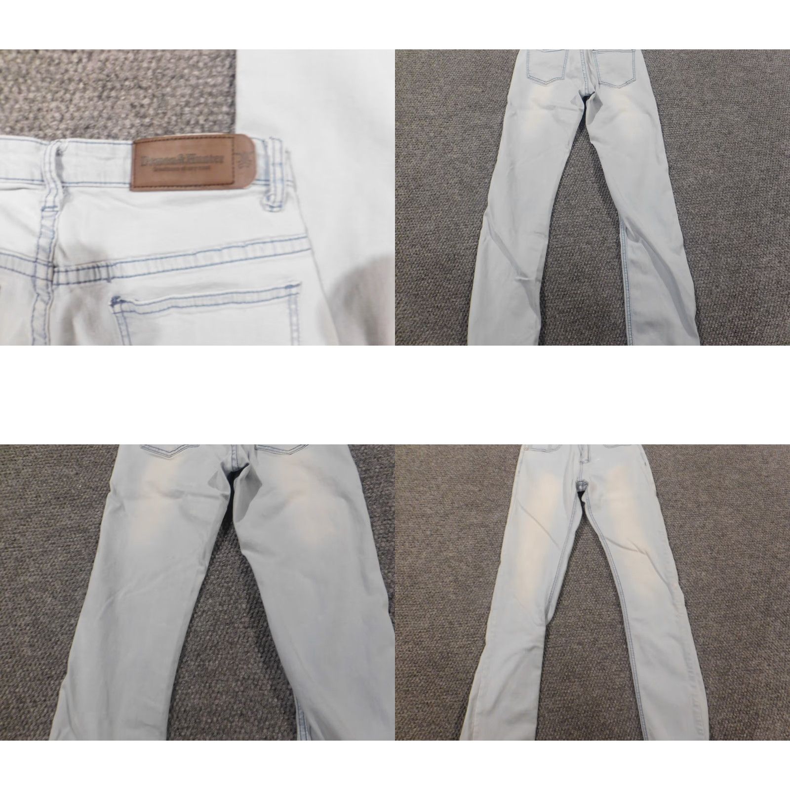 Hunter Demon & Hunter Jeans Womens Skinny Slim 26 Blue Denim Cotton Blend Stretch Zipper Inseam 29 in Modern Designer Boys? Size 26" / US 2 / IT 38 - 8 Thumbnail