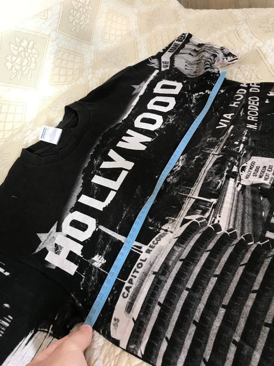 Other 🔥 VINTAGE 1996 WAYNE SAMUEL HOLLYWOOD ALL OVER PRINT T SHIRT Size US L / EU 52-54 / 3 - 9 Thumbnail