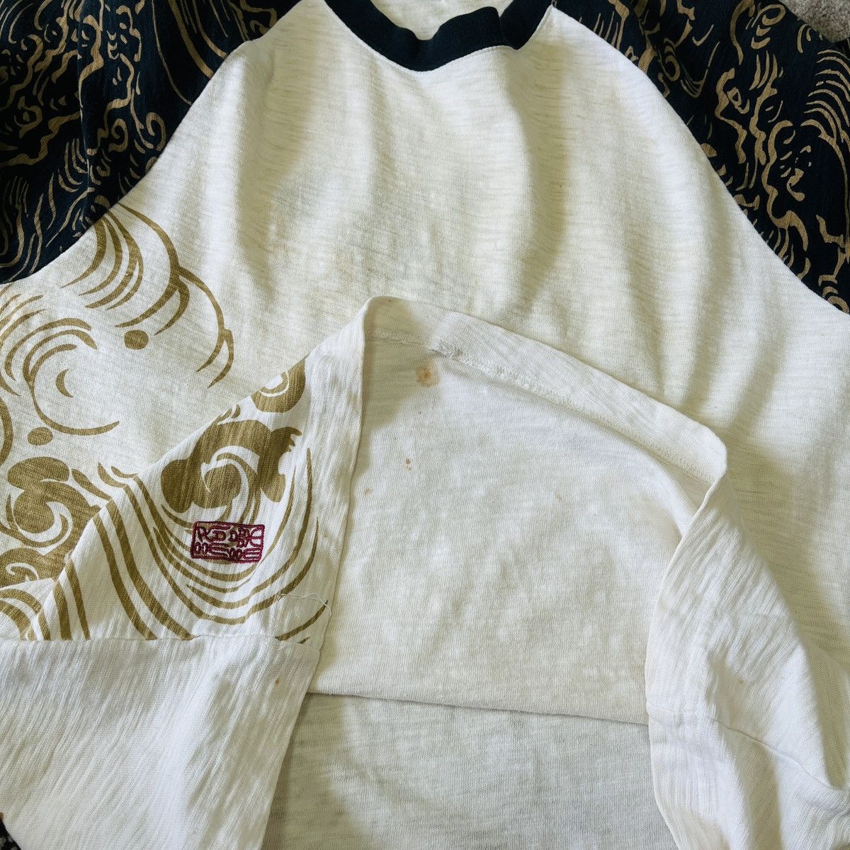 Japanese Brand × Vintage Vintage Kara Kuri Sukajan Embroidered Koi Fish TShirt Japan Size US M / EU 48-50 / 2 - 20 Thumbnail
