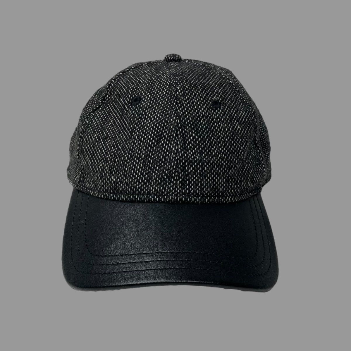 Vintage Vintage 90s wool leather cap Size ONE SIZE - 1 Thumbnail