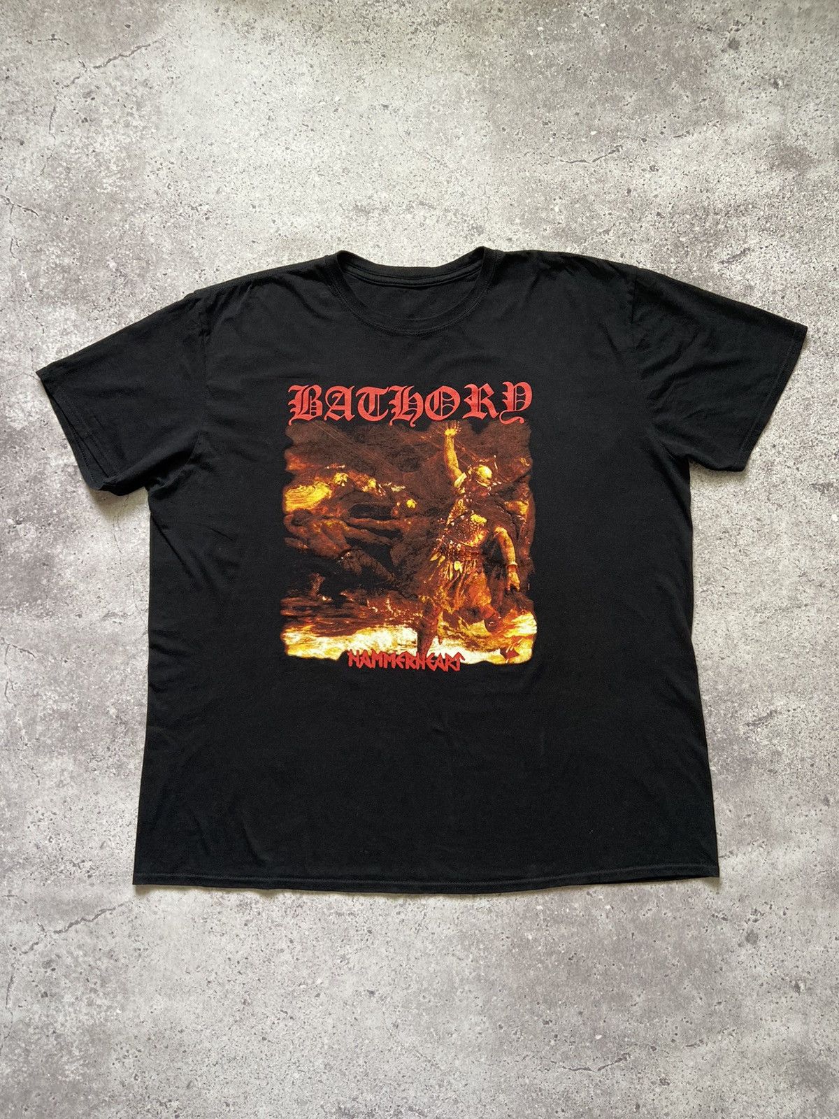 Band Tees Vintage Bathory Shirt Black Metal Band Tee HammerHeat Size US XL / EU 56 / 4 - 1 Thumbnail