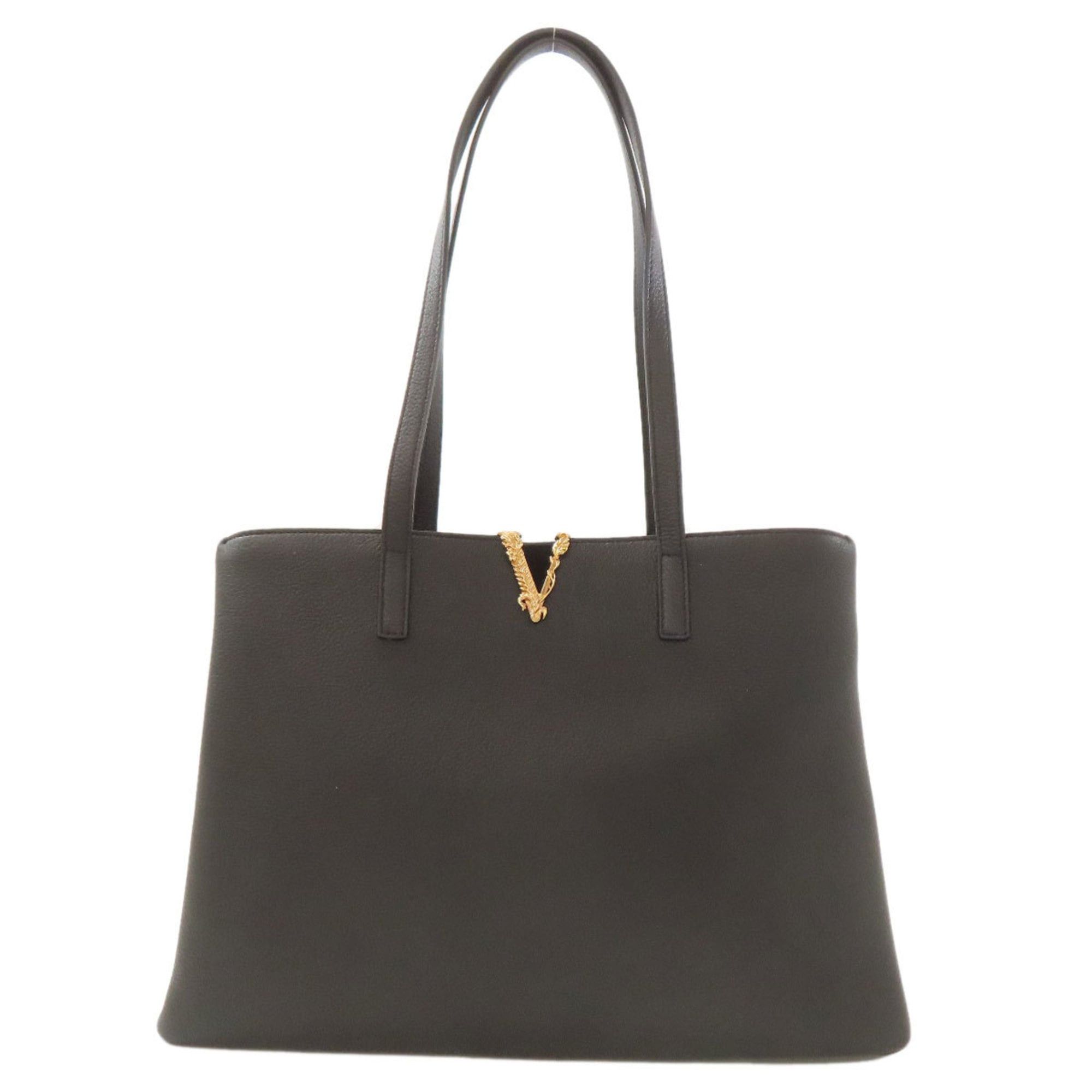 Versace Versace logo tote bag in calfskin for women. Size ONE SIZE - 1 Thumbnail
