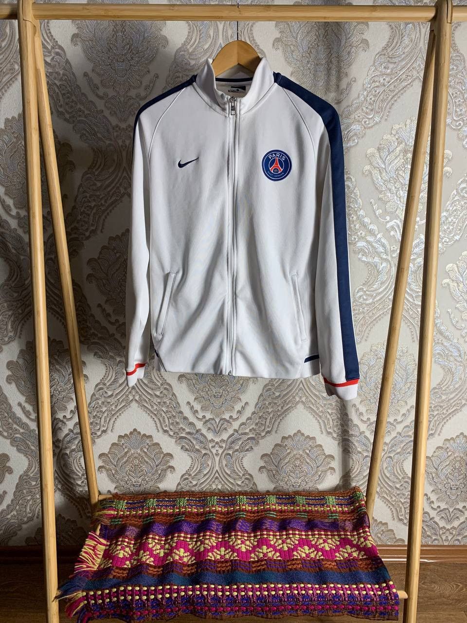 Nike × Vintage VERY RARE NIKE PSG PARIS FRANCE FULL ZIP JACKET DRILL Y2K Size US L / EU 52-54 / 3 - 1 Thumbnail
