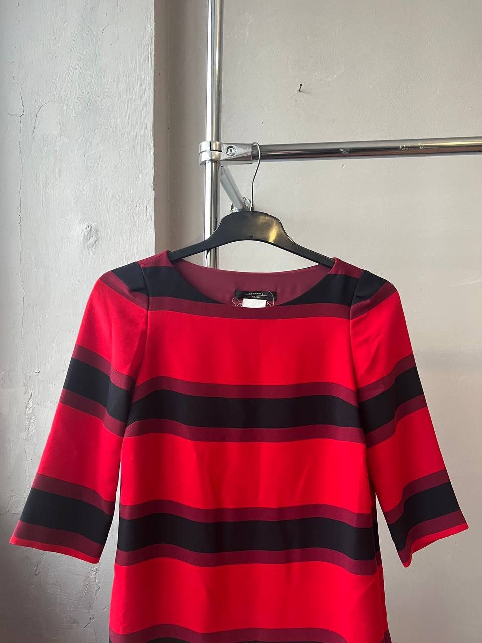 Max Mara MAX MARA WEEKEND STRIPED WOMEN EVENING MID DRESS SIZE USA 6 Size M / US 6-8 / IT 42-44 - 5 Thumbnail