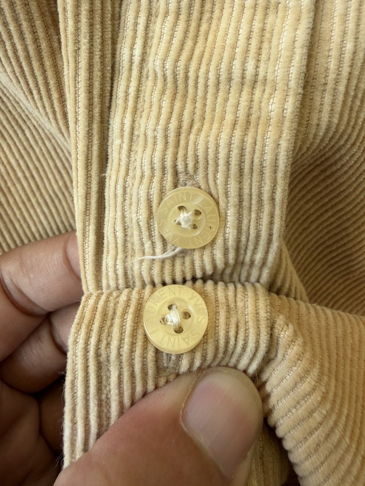 Yves Saint Laurent Vintage YSL Corduroy Button Up Shirt Size US M / EU 48-50 / 2 - 5 Thumbnail
