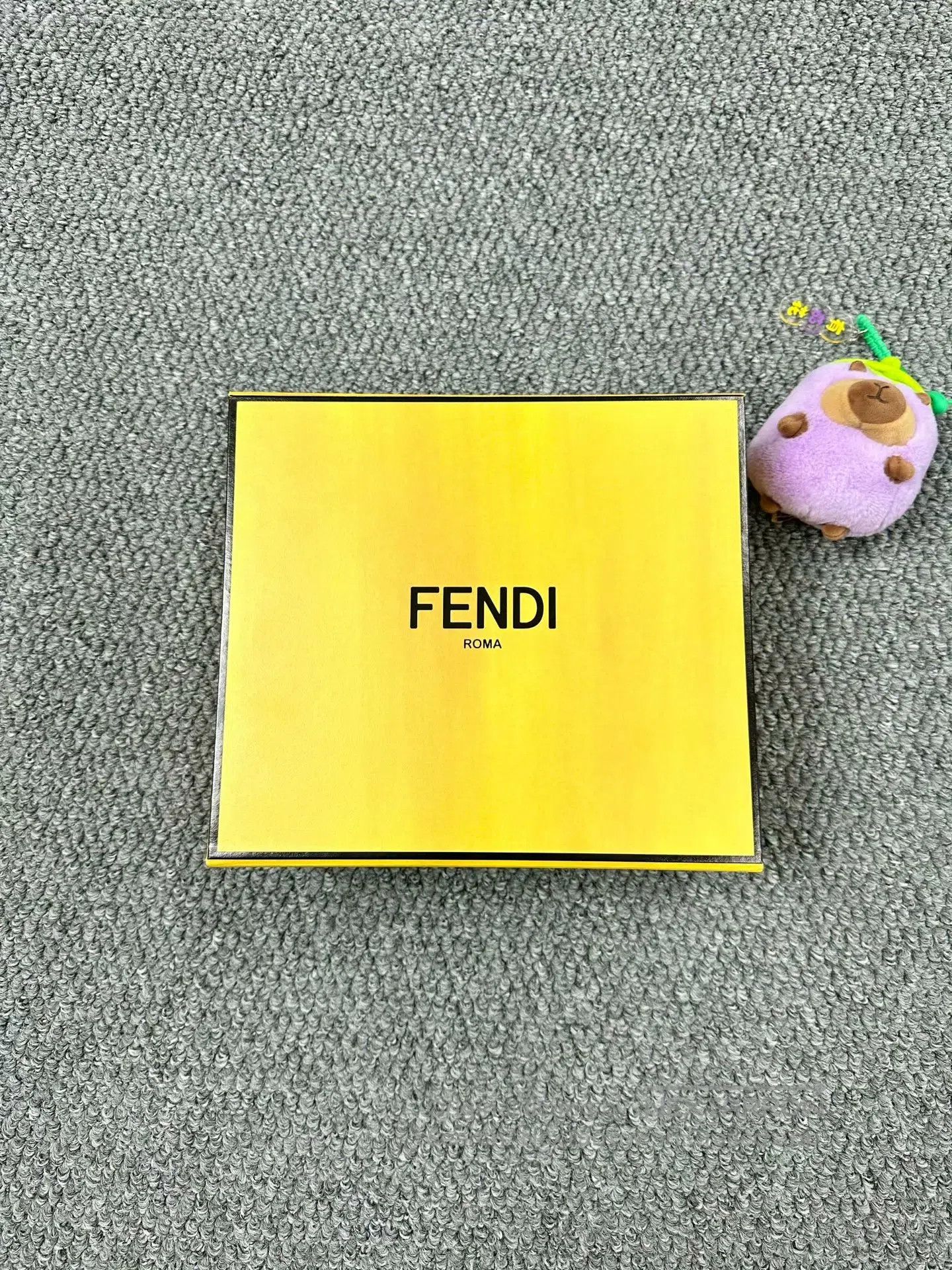 Fendi FENDI Classic Brown Monogram Logo Scarf| Size ONE SIZE - 5 Thumbnail