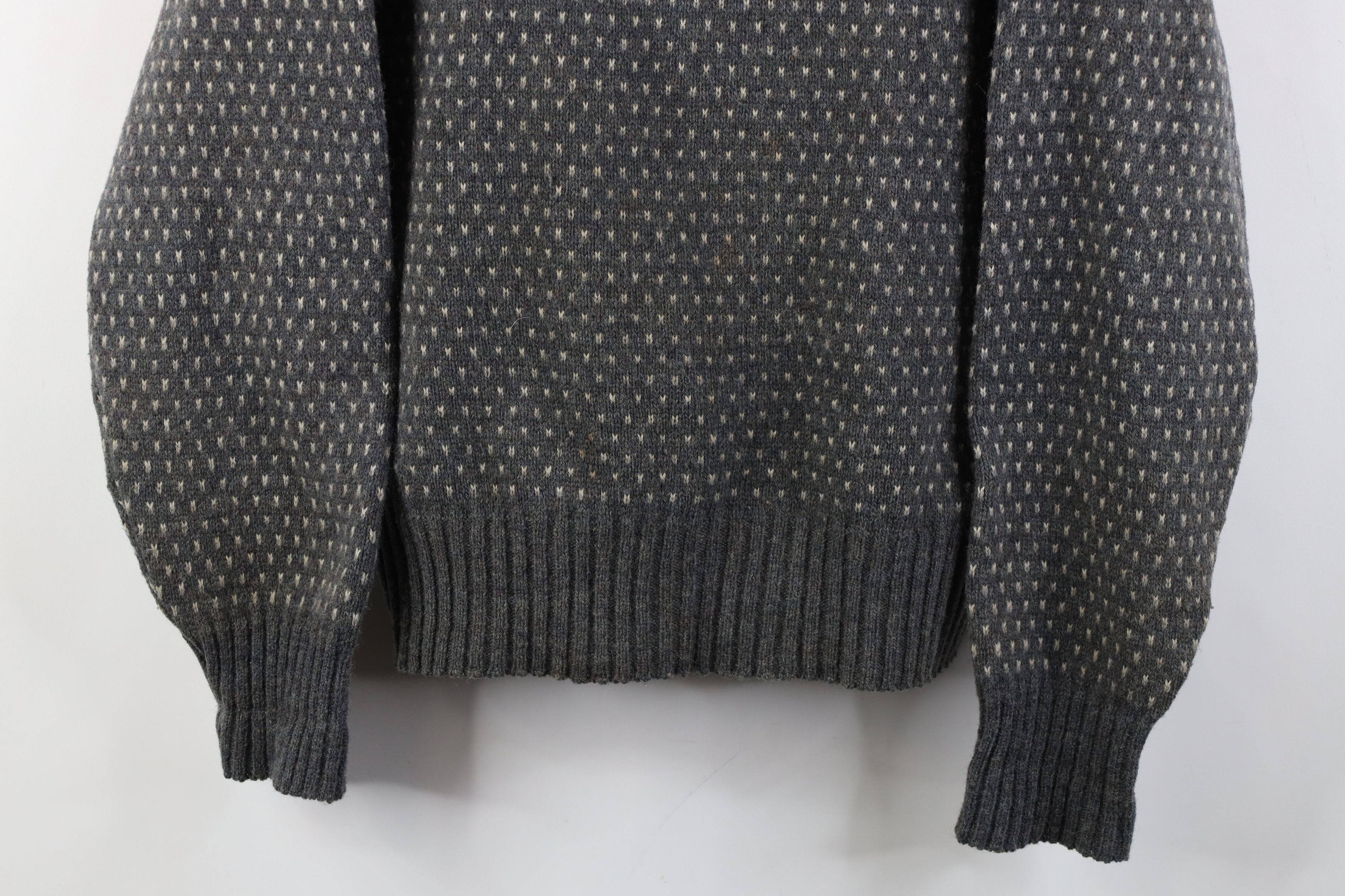 Vintage Vintage 70s Streetwear Wool Blend Knit Polka Dot Sweater Size US M / EU 48-50 / 2 - 3 Thumbnail