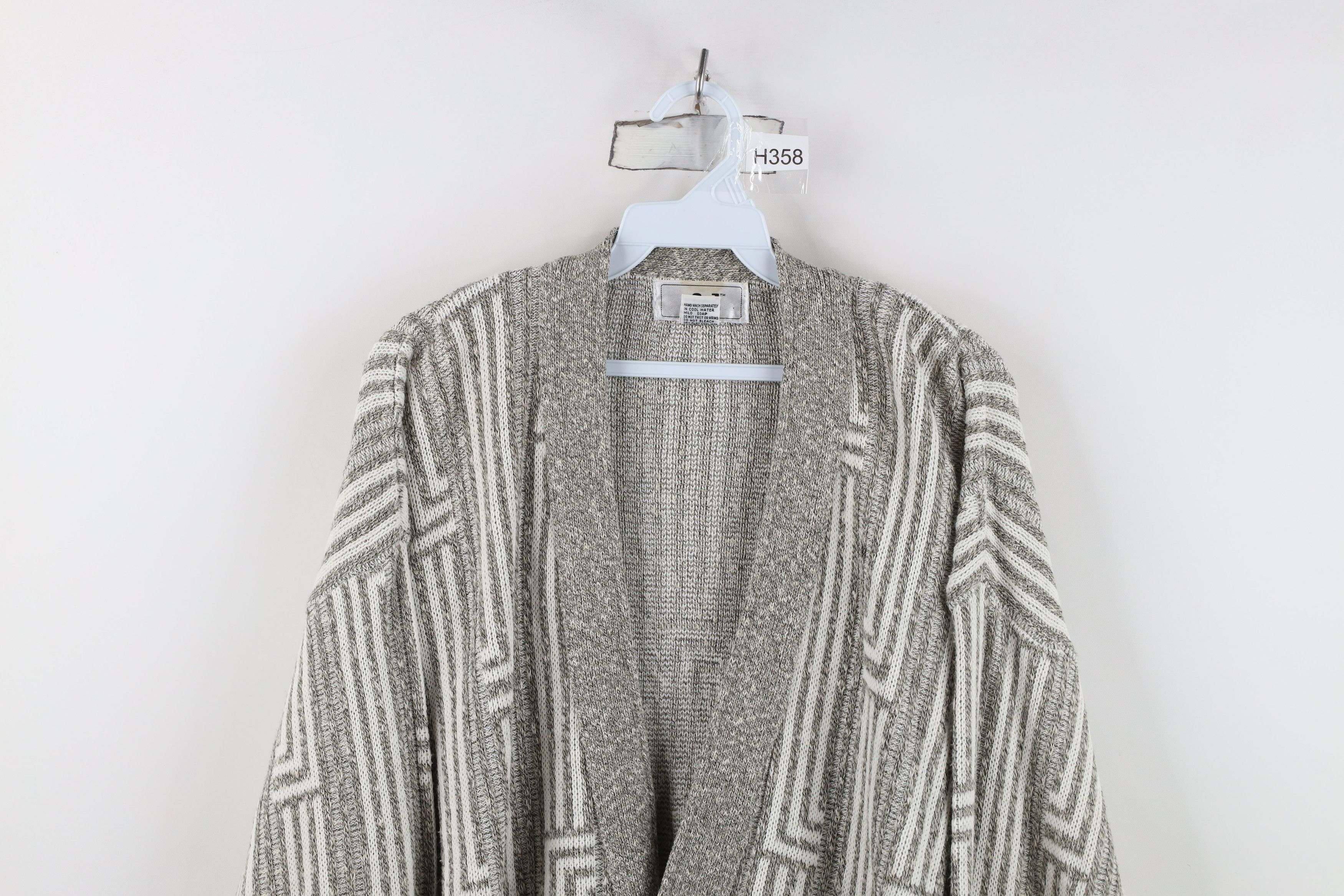 Vintage Vintage 90s Streetwear Striped Knit Button Cardigan Sweater Size US S / EU 44-46 / 1 - 2 Thumbnail