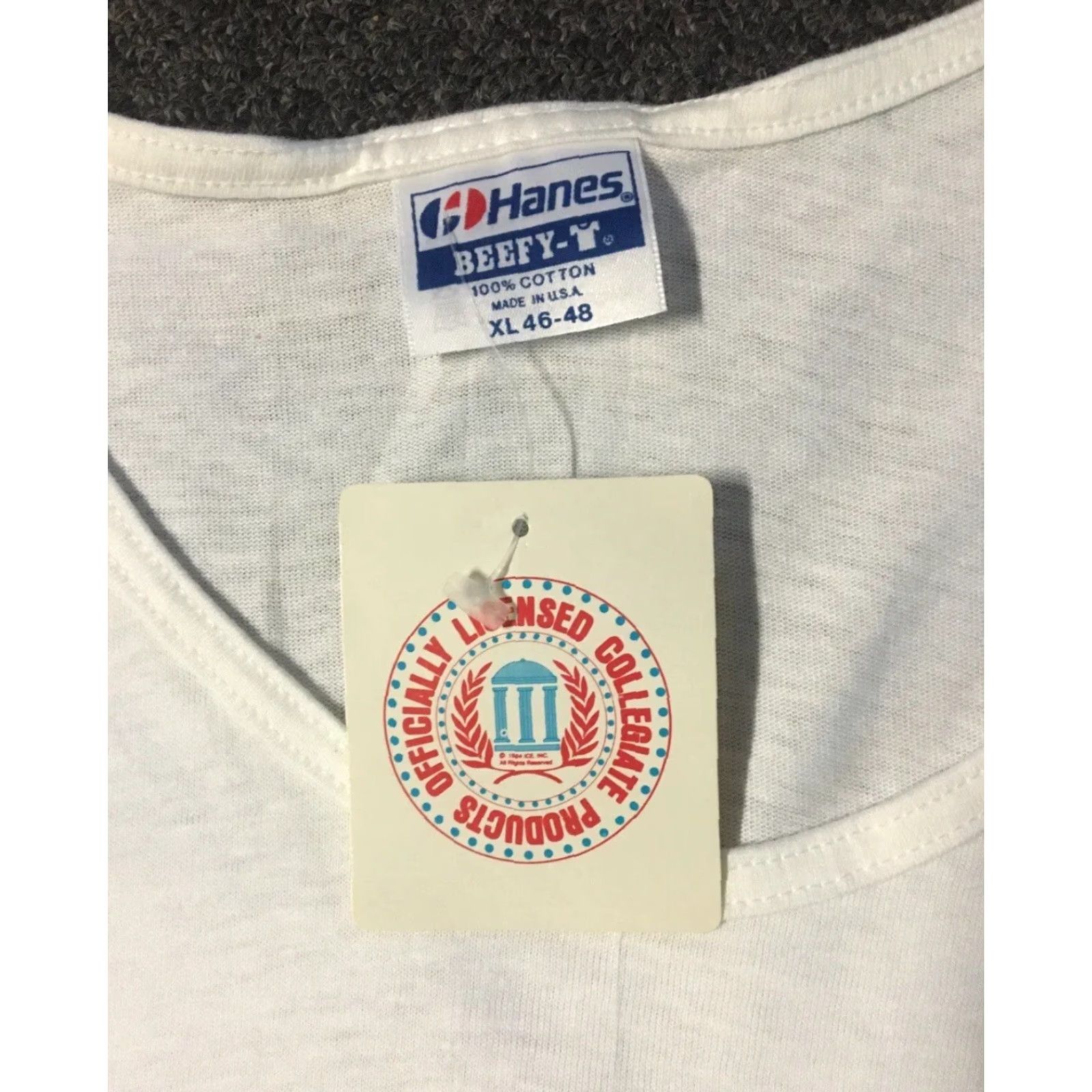 Vintage VINTAGE SMU 90s Bored Of Education Monopoly Tank Top XL White Single Stitch Shirt Mens University College Humor Theme Graphic Tee Size US XL / EU 56 / 4 - 5 Thumbnail