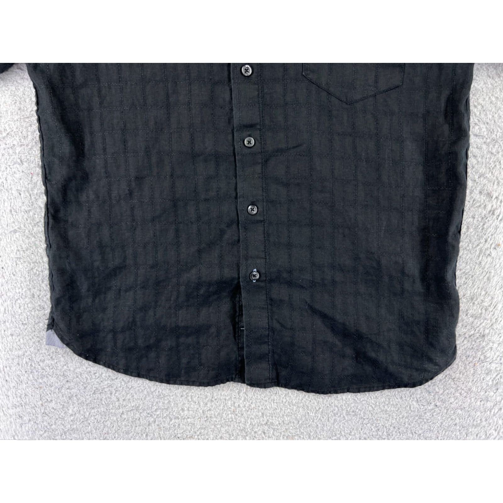 Tommy Bahama Tommy Bahama Shirt Men Small Black Geometric Button Up Linen Hawaiian READ Size US S / EU 44-46 / 1 - 5 Thumbnail