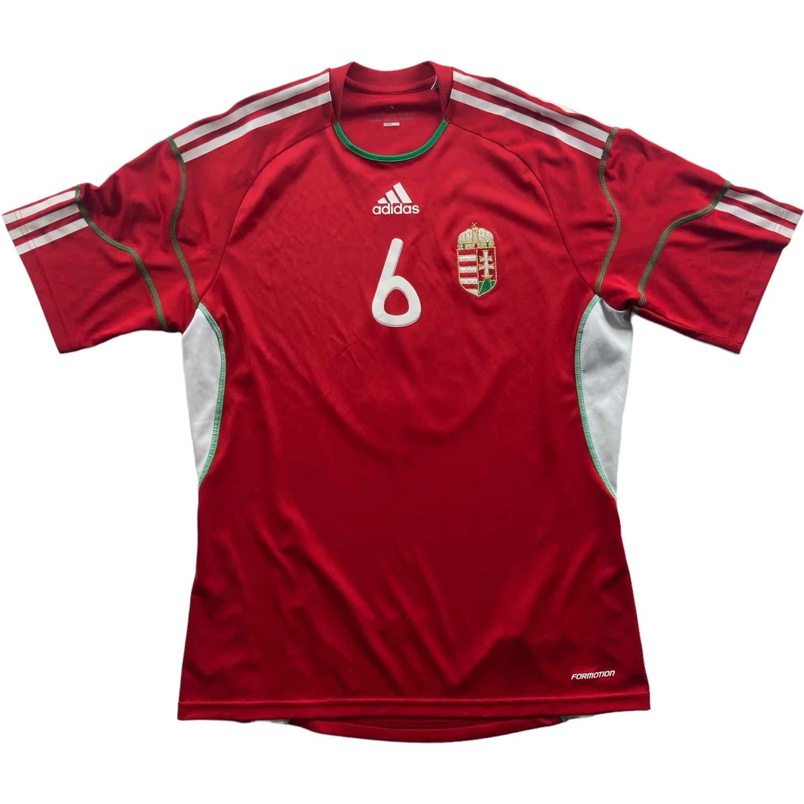 Hungary 10-12 Adidas Formotion home#6 football jersey size L