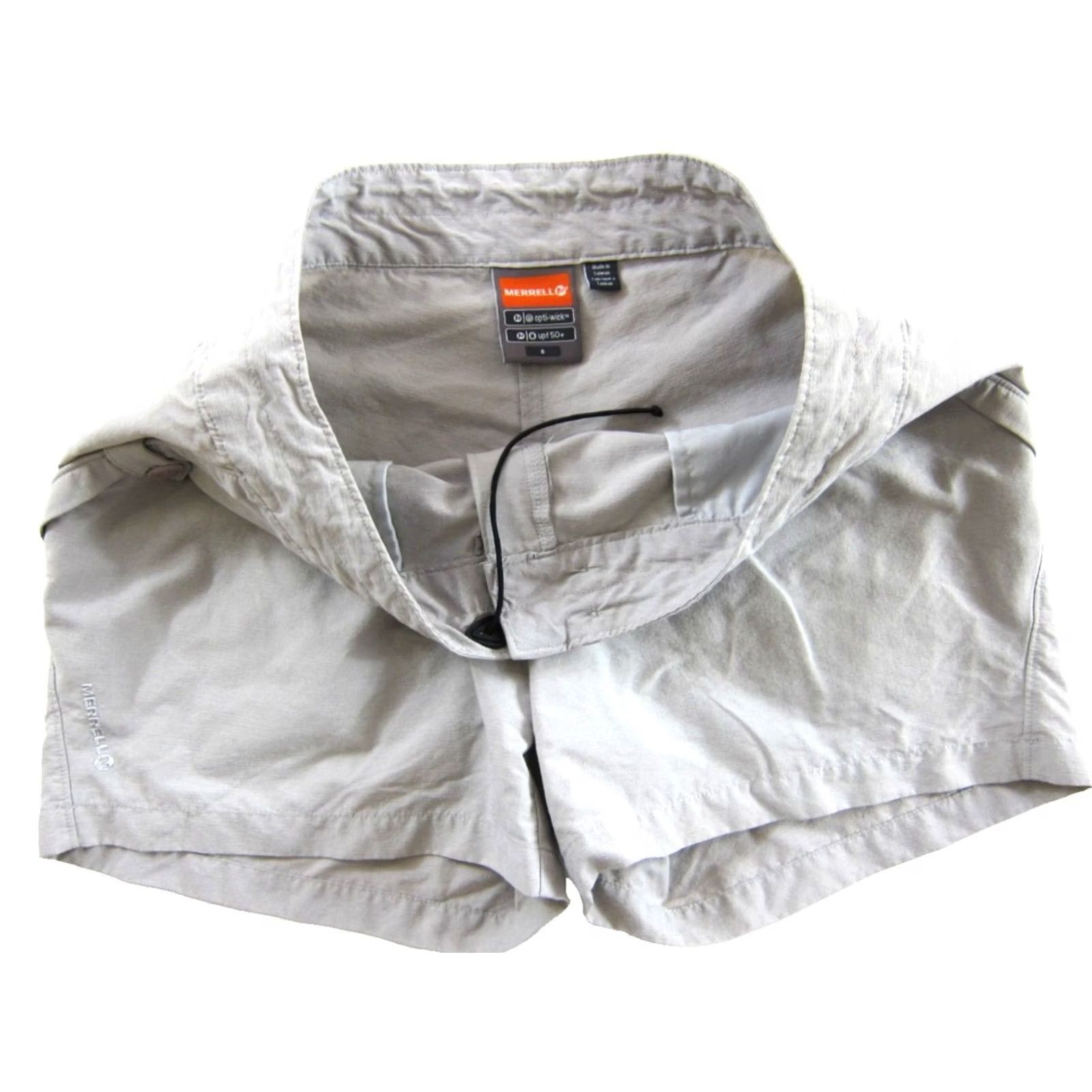 Merrell Merrell UPF 50+ Nylon Grey lightweight Cinch Waist Pocket Chino Shorts Woman M Size 32" / US 10 / IT 46 - 4 Thumbnail