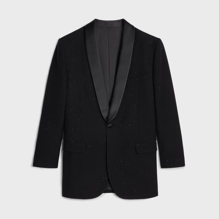 o1bcso1str0725 2V01G44 Jude Tux Jacket Grain in Black