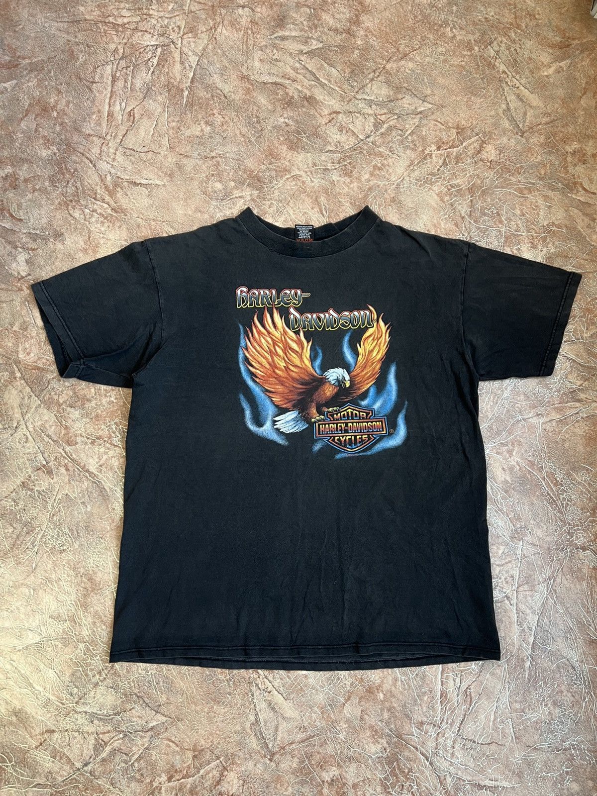 Harley Davidson Vintage Harley Davidson 1999 made in USA Seoul korea t shirt Size US XL / EU 56 / 4 - 20 Thumbnail