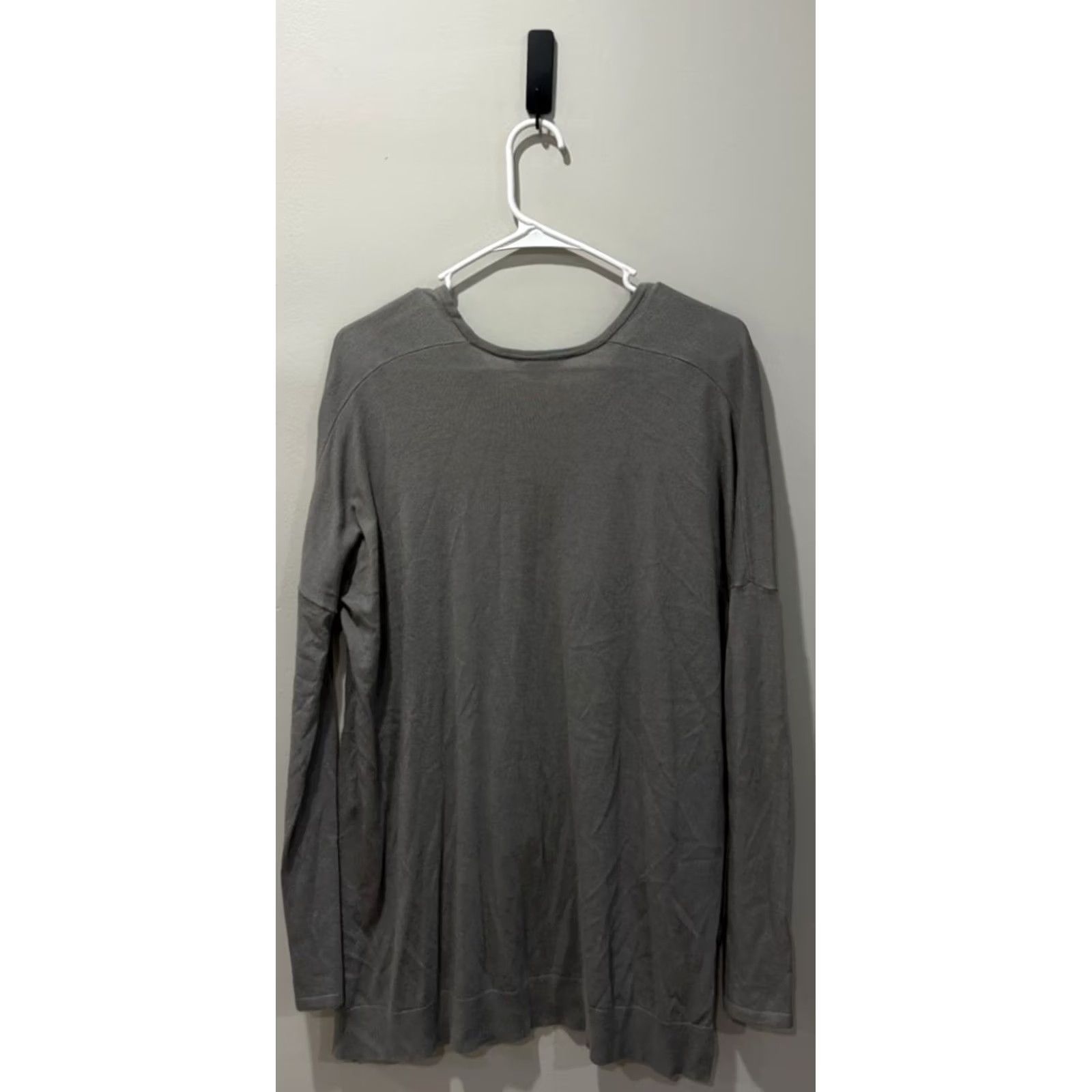 Helmut Lang HELMUT LANG Women’s Pullover Sweater Gray Wool Blend Wide Hem Size Small Size S / US 4 / IT 40 - 2 Thumbnail