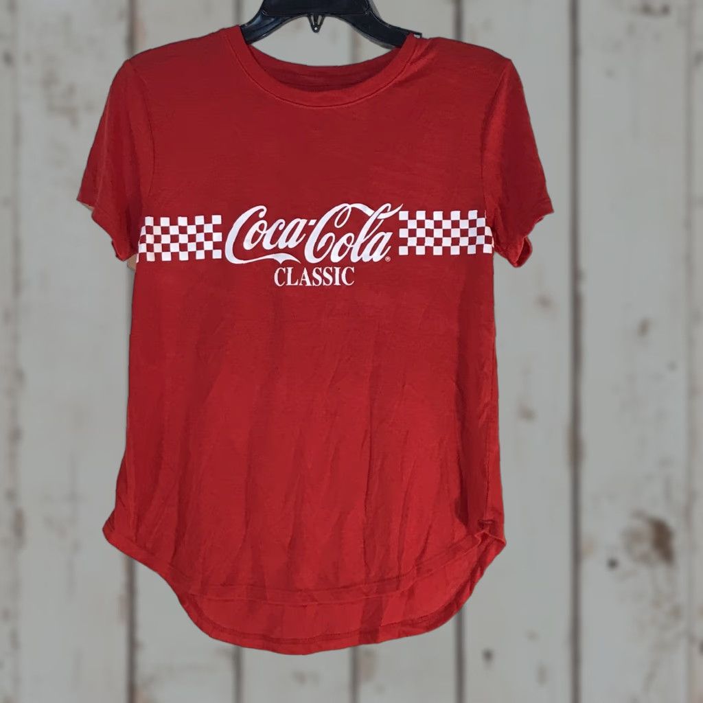 Vintage Coca Cola T-Shirt Women Size S Red/White Graphic Print Logo Classic Womens Size S / US 4 / IT 40 - 1 Thumbnail