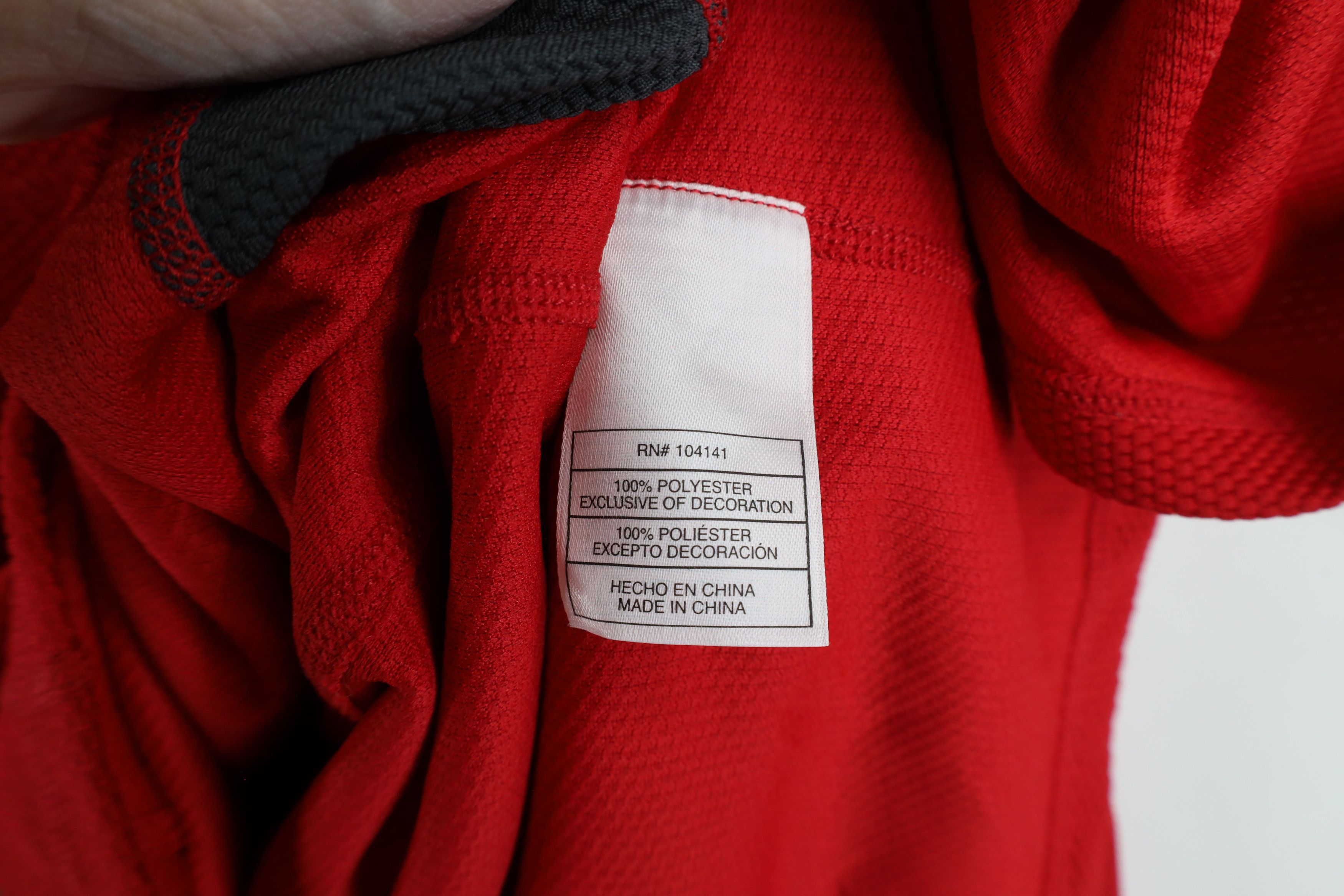 Nike × Vintage Vintage Nike ACG Swoosh Thermal Knit Half Zip Top Red Size US XL / EU 56 / 4 - 10 Thumbnail
