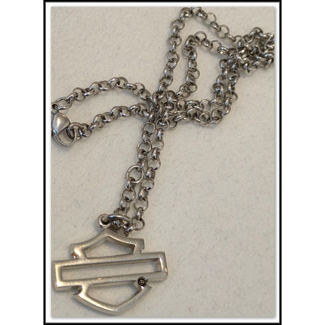 Harley Davidson HARLEY DAVIDSON MOTORCYCLES Bar & Shield Pendant Necklace Size ONE SIZE - 2 Thumbnail