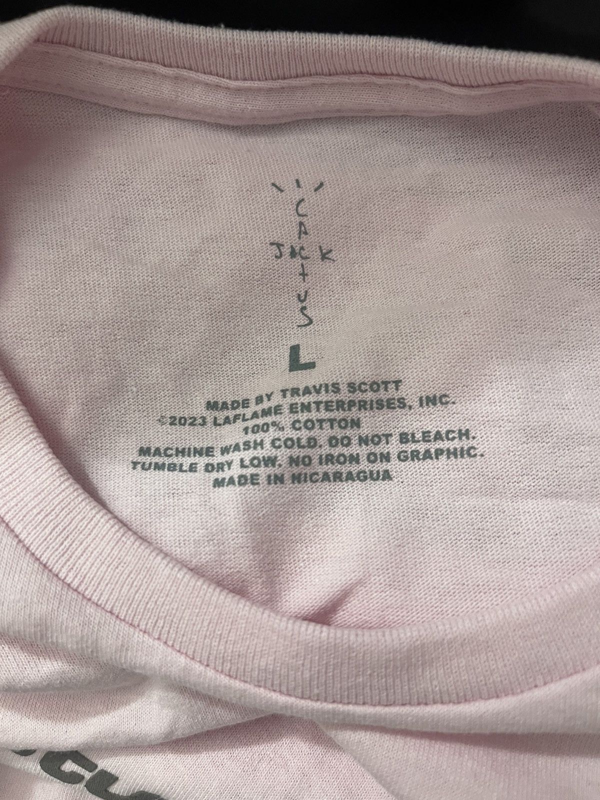 Travis Scott Cactus Jack Women’s Pink Athletic Tee Size Large Brand New Size US S / EU 44-46 / 1 - 3 Thumbnail
