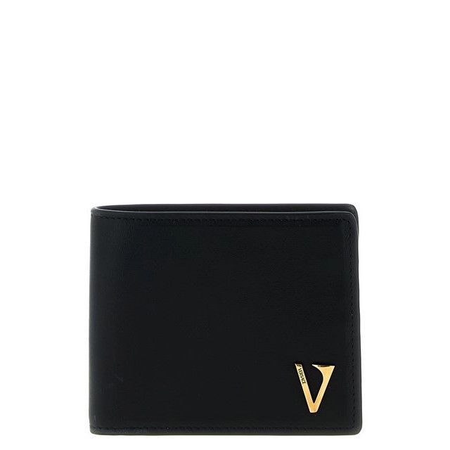 Versace Versace V Black Men's Leather Bi-Fold Wallet New & Authentic Size ONE SIZE - 1 Thumbnail